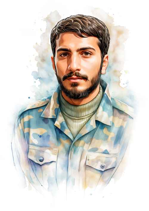 نقاشی شهید مصطفی صدرزاده